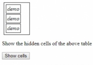 HTML DOM สไตล์ คุณสมบัติว่างเปล่าเซลล์ 