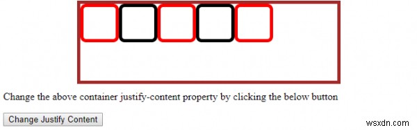 HTML DOM Style justifyContent Property 