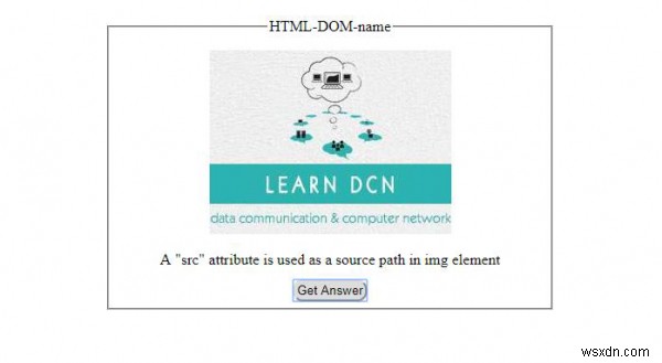 ชื่อ HTML DOM คุณสมบัติ 