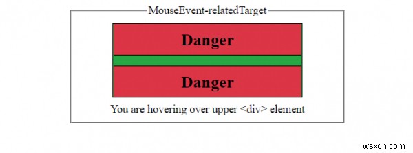 HTML DOM MouseEvent ที่เกี่ยวข้องกับเป้าหมาย 