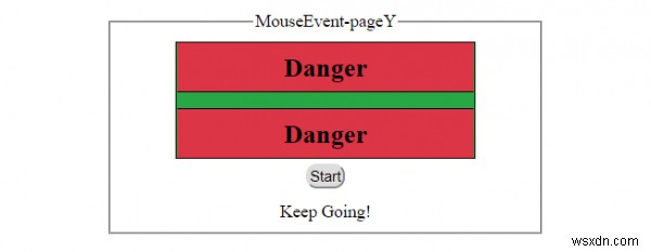 HTML DOM MouseEvent pageY คุณสมบัติ 