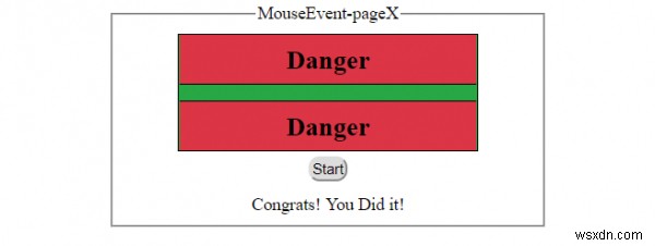 HTML DOM MouseEvent pageX คุณสมบัติ 