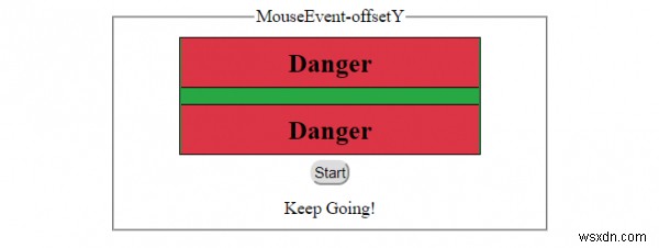 HTML DOM MouseEvent offsetY คุณสมบัติ 