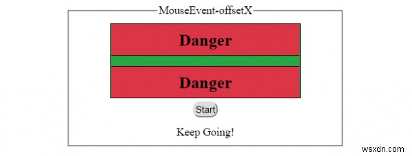 คุณสมบัติ HTML DOM MouseEvent offsetX 