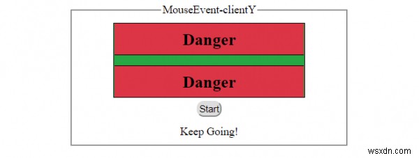 HTML DOM โปรแกรม MouseEventY คุณสมบัติ 