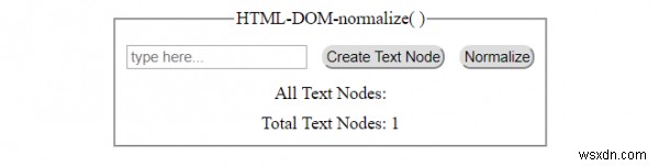 HTML DOM ทำให้เป็นมาตรฐาน ( ) วิธีการ 