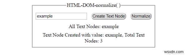 HTML DOM ทำให้เป็นมาตรฐาน ( ) วิธีการ 