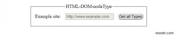 คุณสมบัติ HTML DOM nodeType 