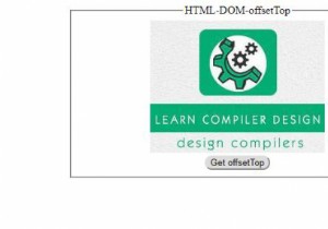 HTML DOM offsetTop คุณสมบัติ 