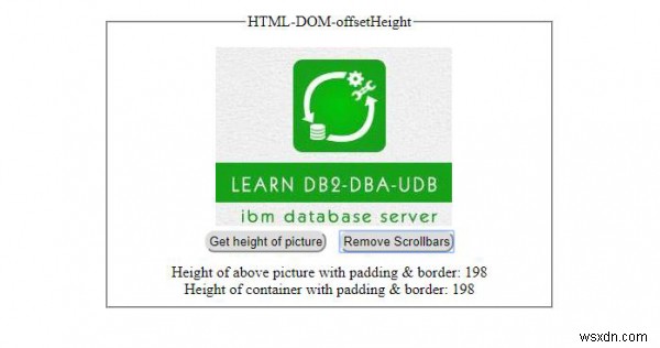 คุณสมบัติ HTML DOM offsetHeight 