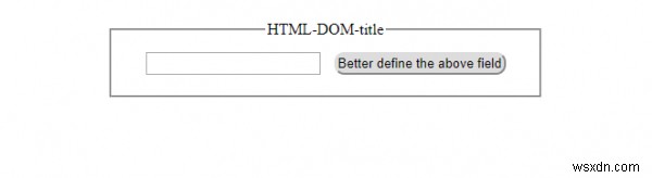 คุณสมบัติ HTML DOM ชื่อเรื่อง 