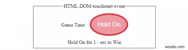 HTML DOM touchstart เหตุการณ์ 