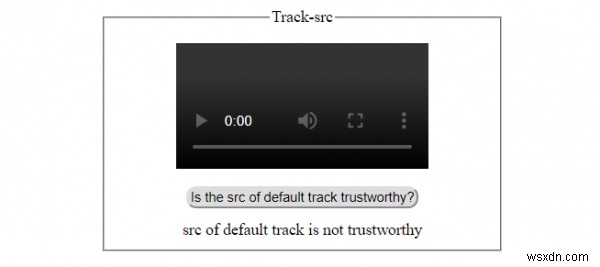 HTML DOM Track src พร็อพเพอร์ตี้ 