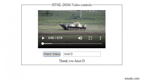 HTML DOM ควบคุมวิดีโอคุณสมบัติ 