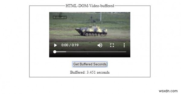 คุณสมบัติบัฟเฟอร์วิดีโอ HTML DOM 