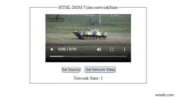 HTML DOM เครือข่ายวิดีโอ คุณสมบัติของรัฐ 