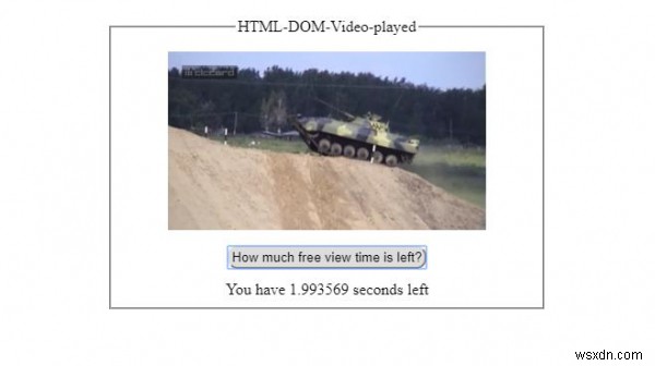 HTML DOM เล่นวิดีโอคุณสมบัติ 