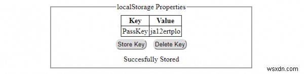 คุณสมบัติ HTML DOM localStorage 