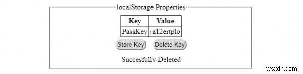 คุณสมบัติ HTML DOM localStorage 