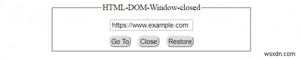 คุณสมบัติปิดหน้าต่าง HTML DOM 