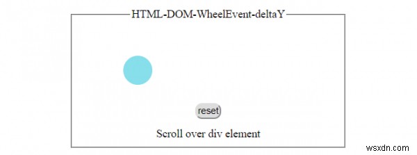 HTML DOM WheelEvent deltaY คุณสมบัติ 