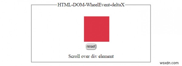 คุณสมบัติ HTML DOM WheelEvent deltaX 