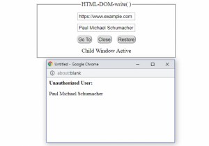 HTML DOM เขียน () วิธีการ 