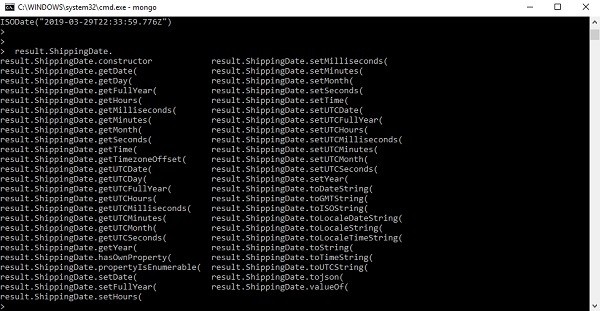 รับองค์ประกอบของ Date / ISODate ใน MongoDB หรือไม่ 