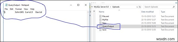 จะบันทึกเอาต์พุตแบบสอบถาม MySQL ลงในไฟล์ excel หรือ .txt ได้อย่างไร 