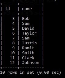 จะเลือก 10 แถวสุดท้ายจาก MySQL ได้อย่างไร 