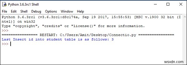 ฉันจะรับ id หลังจาก INSERT ลงในฐานข้อมูล MySQL ใน Python ได้อย่างไร 