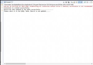จะอัพเดทข้อมูลในฐานข้อมูล MySQL ด้วย Java ได้อย่างไร? 