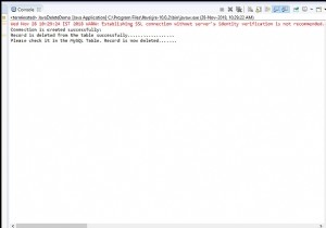 จะลบข้อมูลในฐานข้อมูล MySQL ด้วย Java ได้อย่างไร 