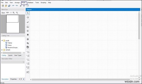 จะรับแบบจำลอง ER ของฐานข้อมูลจากเซิร์ฟเวอร์ด้วย MySQL Workbench ได้อย่างไร 