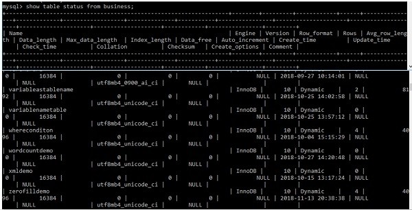 ฉันจะรู้ได้อย่างไรว่าตาราง MySQL ใช้ myISAM หรือ InnoDB Engine 