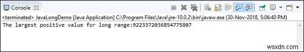 อะไรคือสิ่งที่เทียบเท่ากับ Java long ในบริบทของตัวแปร MySQL? 