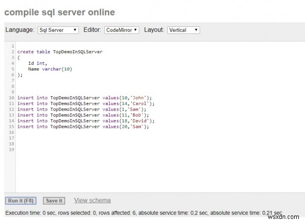 จะเขียน MySQL“ LIMIT” ใน SQL Server ได้อย่างไร 