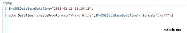 แยกเฉพาะวันที่จากฟิลด์ datetime ใน MySQL และกำหนดให้กับตัวแปร PHP หรือไม่ 