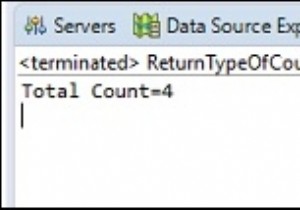ประเภทส่งคืนของแบบสอบถาม  นับ  เทียบกับ MySQL โดยใช้ Java JDBC คืออะไร 