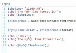 แปลงตัวแปร PHP  11:00 AM  เป็นรูปแบบเวลา MySQL หรือไม่ 