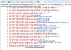 แก้ไขฐานข้อมูลที่ไม่รู้จักในข้อผิดพลาด JDBC ด้วย Java-MySQL หรือไม่ 