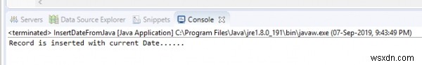 จะแทรก DATE ลงในค่าคอลัมน์ MySQL โดยใช้ Java ได้อย่างไร 