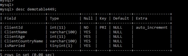 จะค้นหาตารางที่มีชื่อคอลัมน์เฉพาะใน MySQL ได้อย่างไร 