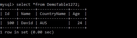 แทรกบันทึกในตาราง MySQL ด้วย Java 