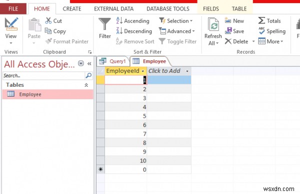 จะจำลองคำสั่ง LIMIT MySQL ด้วยฐานข้อมูล Access ได้อย่างไร 