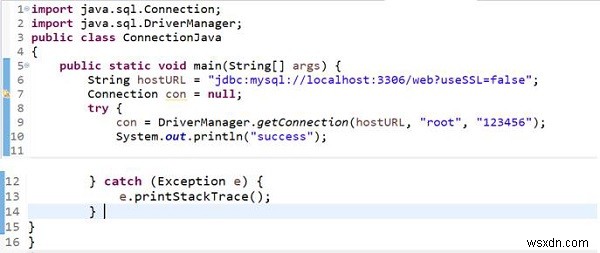 แก้ไขข้อผิดพลาดในการเชื่อมต่อในการเชื่อมต่อ Java MySQL สำหรับตัวเชื่อมต่อที่จะตั้งค่าเป็นพา ธ คลาส? 