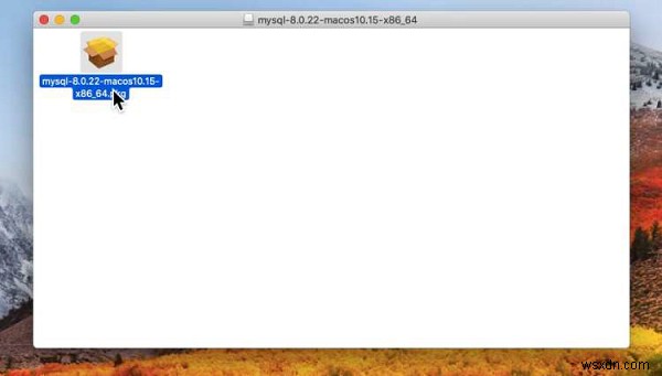 การติดตั้ง MySQL บน macOS 