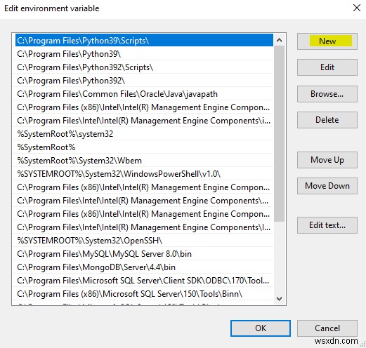 รับเส้นทาง MySQL ในพรอมต์คำสั่ง 