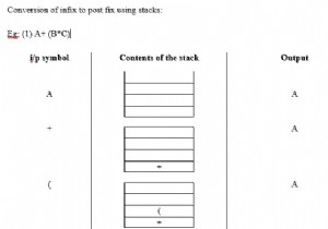 อธิบายการแปลงนิพจน์สแต็คในภาษาซี 