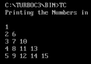 โปรแกรมพิมพ์คอลัมน์ตัวเลขอย่างชาญฉลาดในภาษา C 